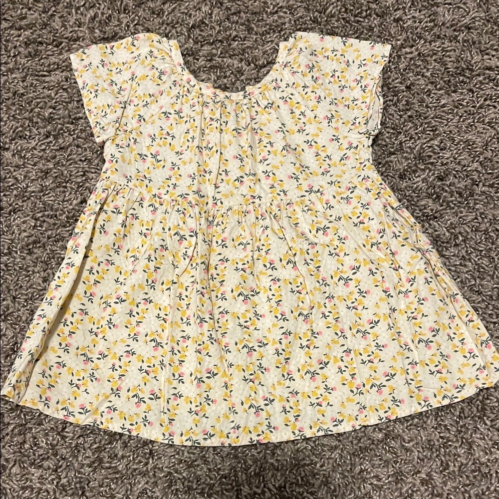 Cat & Jack Floral Yellow Kids Top 18 Months